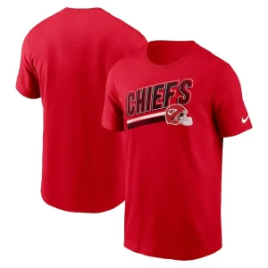 Kansas city chiefs nike essential blitz lockup t shirt Red