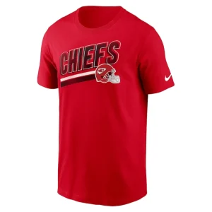 Kansas city chiefs nike essential blitz lockup t shirt Red M
