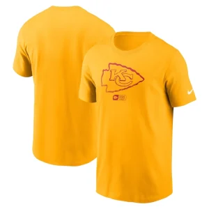 Kansas city chiefs nike faded essential t shirt Gold