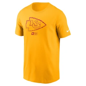 Kansas city chiefs nike faded essential t shirt Gold M