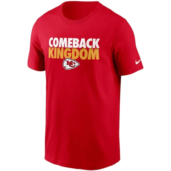 Kansas city chiefs nike hometown collection comeback t shirt Red M