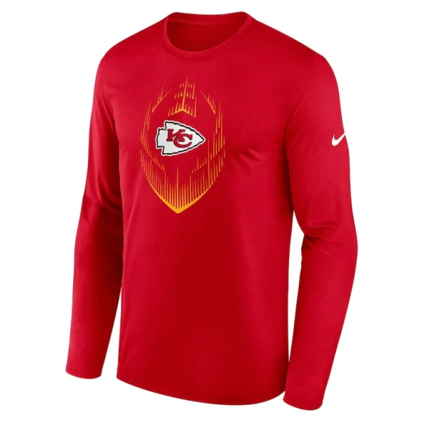 Kansas city chiefs nike legend icon long sleeve t shirt Red M