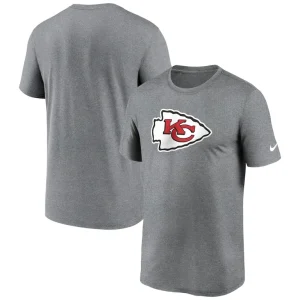 Kansas city chiefs nike legend logo performance t shirt Heather charcoal