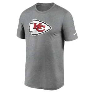 Kansas city chiefs nike legend logo performance t shirt Heather charcoal M