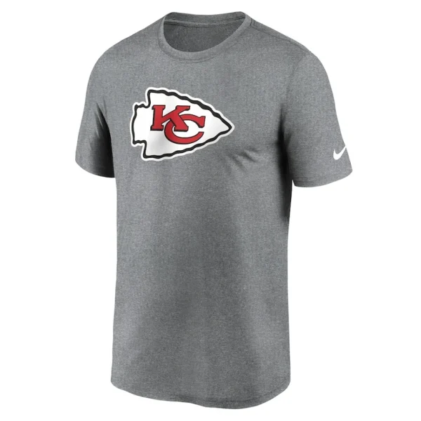 Kansas city chiefs nike legend logo performance t shirt Heather charcoal M