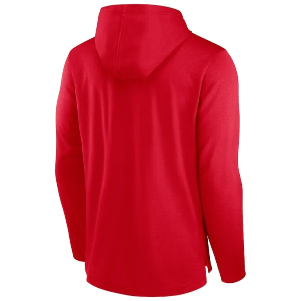 Kansas city chiefs nike lightweight performance hooded long sleeve t shirt Red L