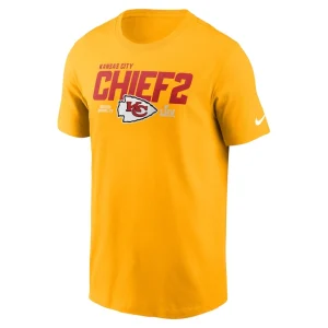 Kansas city chiefs nike local essential t shirt Gold M