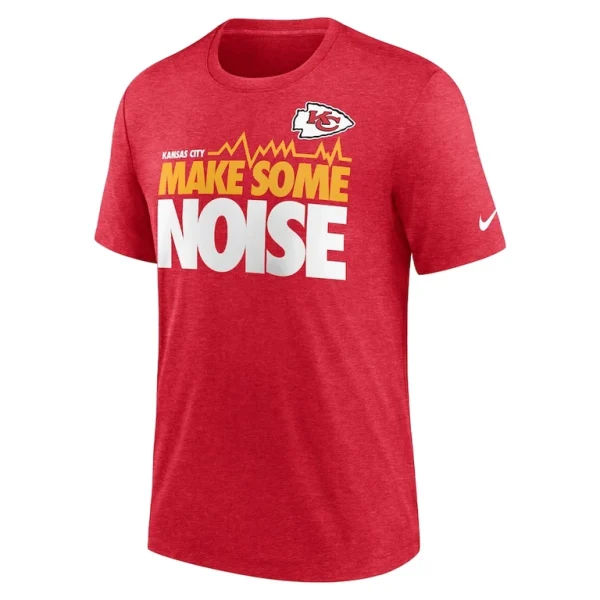 Kansas city chiefs nike local tri blend t shirt Heathered red M