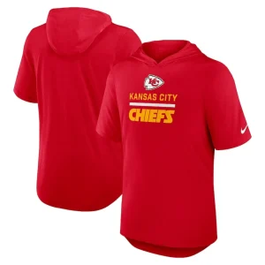Kansas city chiefs nike lockup tri blend hoodie t shirt Red