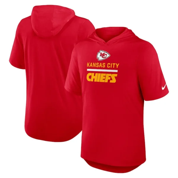 Kansas city chiefs nike lockup tri blend hoodie t shirt Red