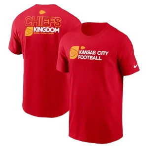 Kansas city chiefs nike outline t shirt Red