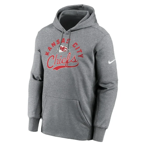 Kansas city chiefs nike performance fleece pullover hoodie Heather gray M