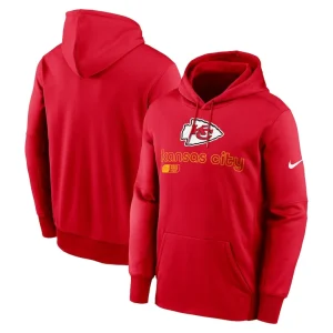 Kansas city chiefs nike performance pullover hoodie Red