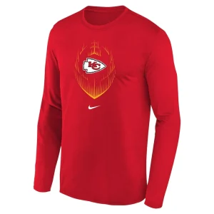 Kansas city chiefs nike preschool legend icon long sleeve t shirt Red 56