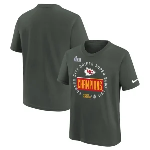 Kansas city chiefs nike preschool super bowl lvii champions locker room trophy collection t shirt anthracite Multi