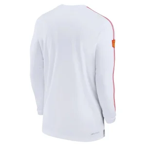 Kansas city chiefs nike sideline coach uv performance long sleeve t shirt White L