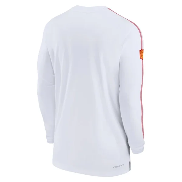 Kansas city chiefs nike sideline coach uv performance long sleeve t shirt White L