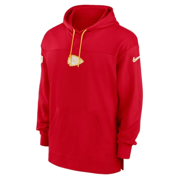 Kansas city chiefs nike sideline jersey performance pullover hoodie Red M