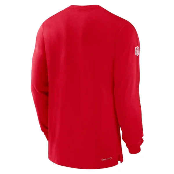 Kansas city chiefs nike sideline player performance long sleeve t shirt Red L