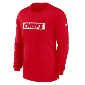 Kansas city chiefs nike sideline player performance long sleeve t shirt Red M