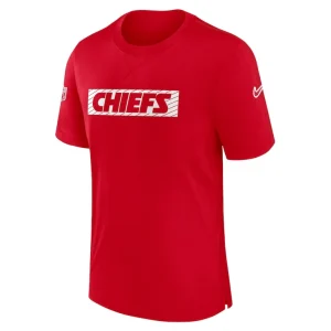 Kansas city chiefs nike sideline player performance t shirt Red M