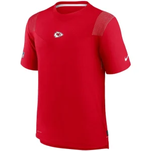 Kansas city chiefs nike sideline player uv performance t shirt Red M