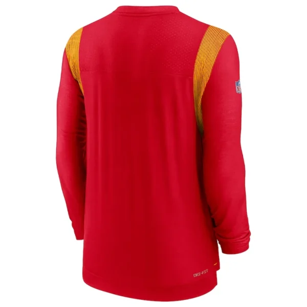 Kansas city chiefs nike sideline tonal logo performance player long sleeve t shirt Red L
