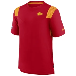 Kansas city chiefs nike sideline tonal logo performance player t shirt Red M