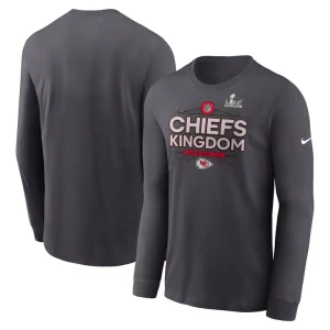 Kansas city chiefs nike super bowl lix local long sleeve t shirt anthracite Multi
