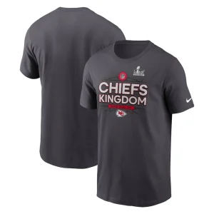 Kansas city chiefs nike super bowl lix local t shirt anthracite Multi