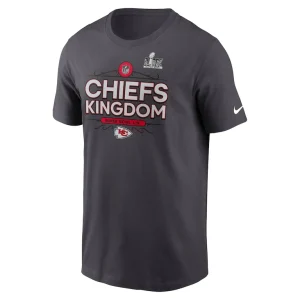 Kansas city chiefs nike super bowl lix local t shirt anthracite Multi M