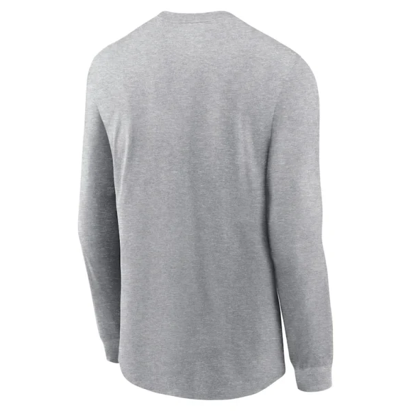 Kansas city chiefs nike super bowl lix nola inspired long sleeve t shirt Heather gray L