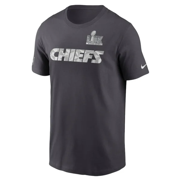 Kansas city chiefs nike super bowl lix opening night t shirt anthracite Multi M