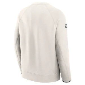 Kansas city chiefs nike super bowl lix opening night tech fleece pullover sweatshirt Cream L