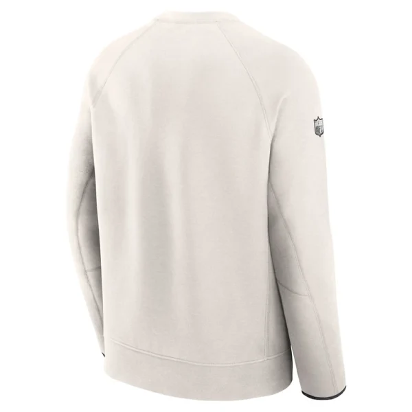 Kansas city chiefs nike super bowl lix opening night tech fleece pullover sweatshirt Cream L