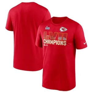 Kansas city chiefs nike super bowl lvii champions essential t shirt Red