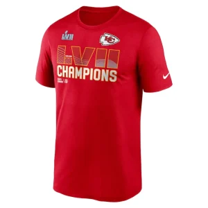 Kansas city chiefs nike super bowl lvii champions essential t shirt Red M