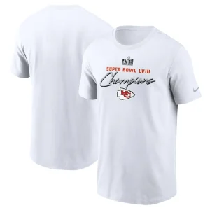 Kansas city chiefs nike super bowl lviii champions classic t shirt White