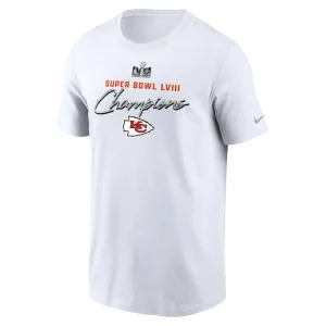 Kansas city chiefs nike super bowl lviii champions classic t shirt White M