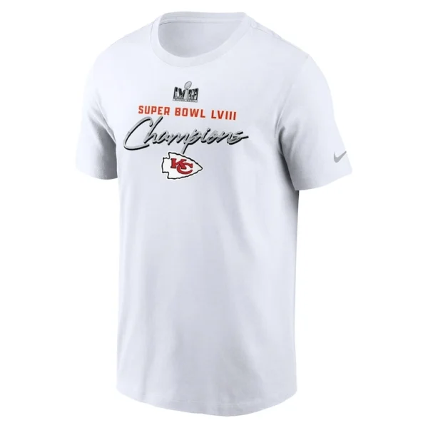 Kansas city chiefs nike super bowl lviii champions classic t shirt White M