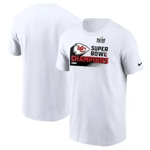 Kansas city chiefs nike super bowl lviii champions iconic t shirt White
