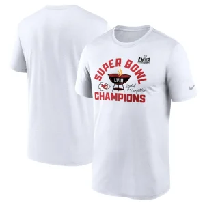 Kansas city chiefs nike super bowl lviii champions local t shirt White