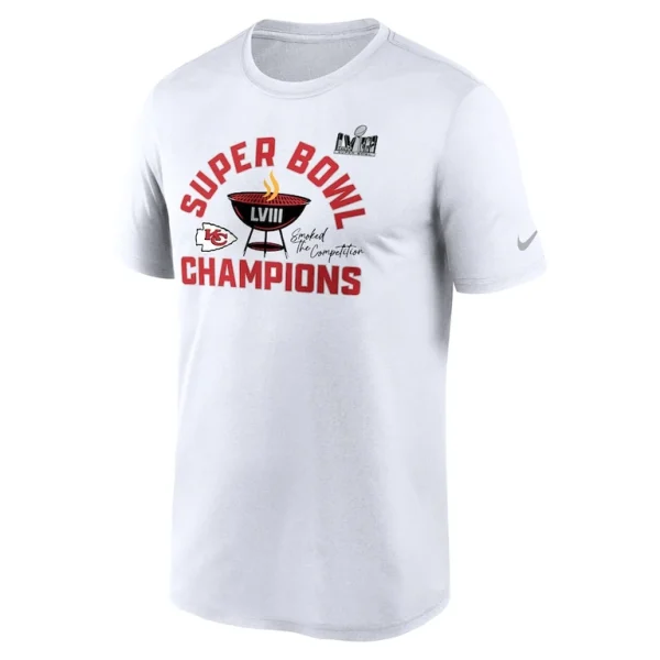 Kansas city chiefs nike super bowl lviii champions local t shirt White M