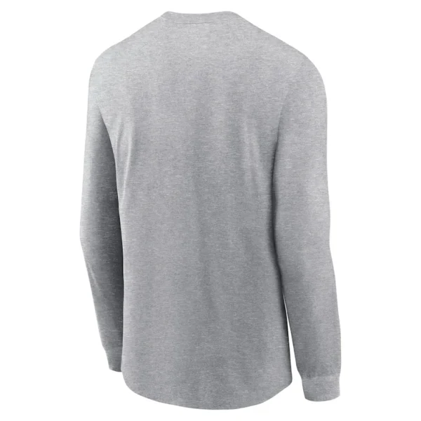 Kansas city chiefs nike super bowl lviii champions locker room trophy collection long sleeve t shirt Heather gray L