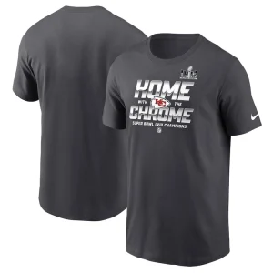 Kansas city chiefs nike super bowl lviii champions parade t shirt anthracite Multi