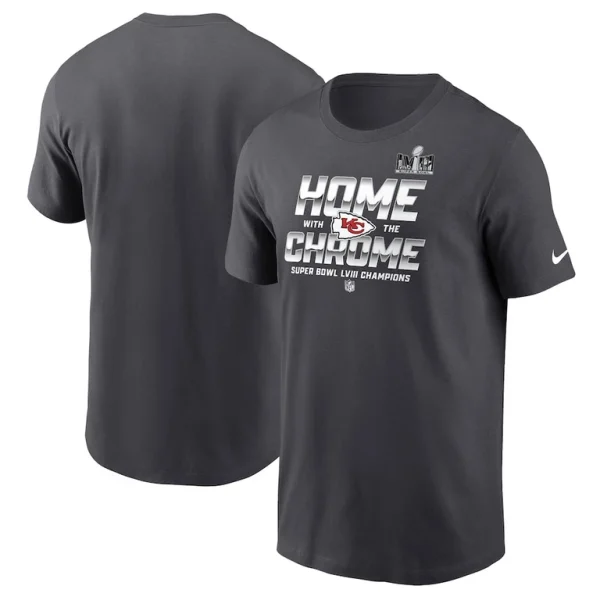 Kansas city chiefs nike super bowl lviii champions parade t shirt anthracite Multi