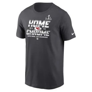 Kansas city chiefs nike super bowl lviii champions parade t shirt anthracite Multi M