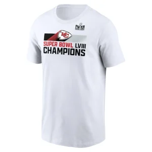 Kansas city chiefs nike super bowl lviii champions roster t shirt White M