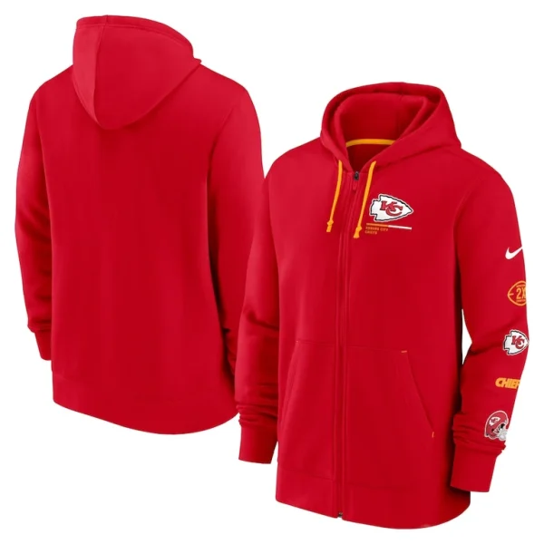 Kansas city chiefs nike surrey full zip hoodie Red