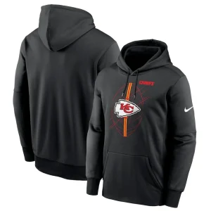 Kansas city chiefs nike team performance pullover hoodie Black